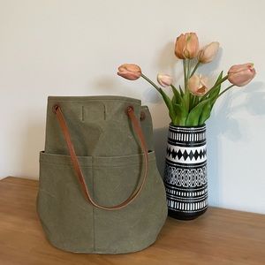 Madewell Green Canvas Convertible Backpack